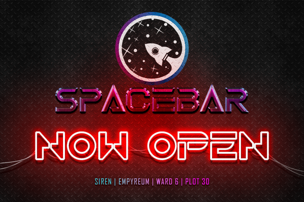SPACEBAR Open Neon